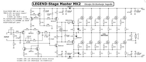 基于MOSFET構建的500W RMS功率放大器集成電路設計